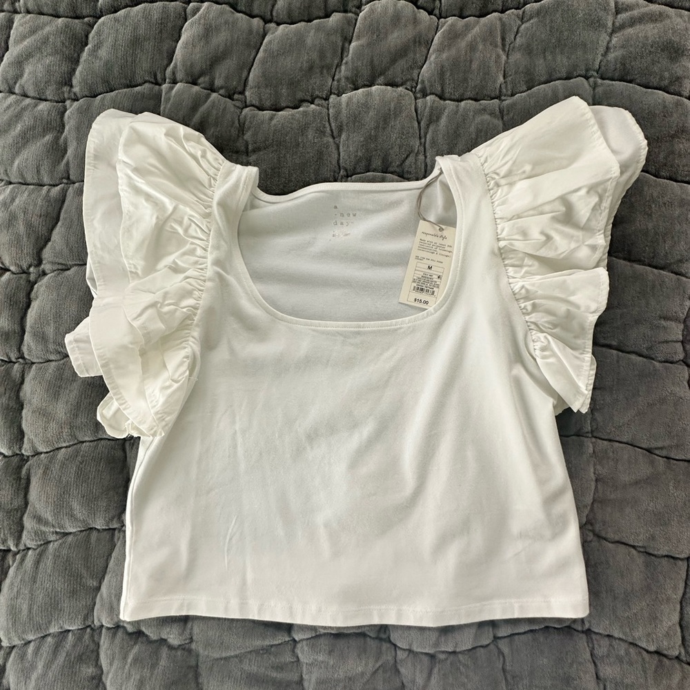 A New Day Ruffle Sleeve Women's Tops